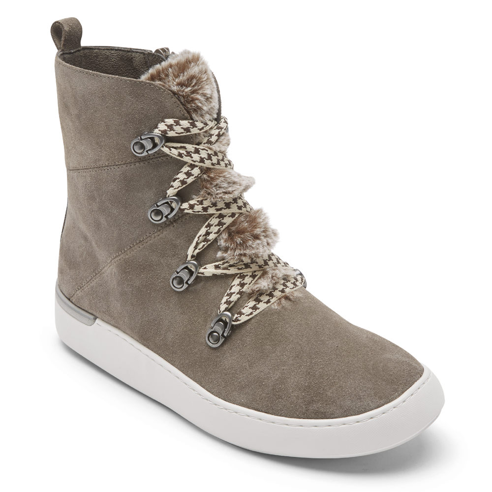 Botas Rockport Mulher Cinzentas - Cobb Hill Elysse Alpine - 97860AMZS